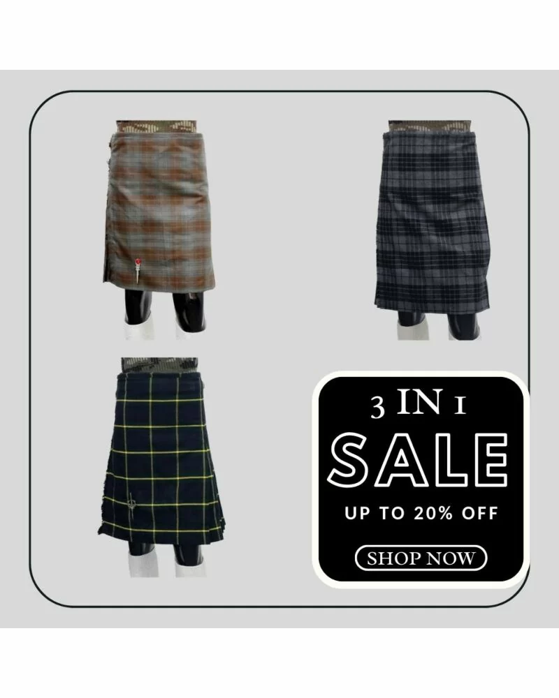 men’s premium 3 kilt bundle save 20 percent
