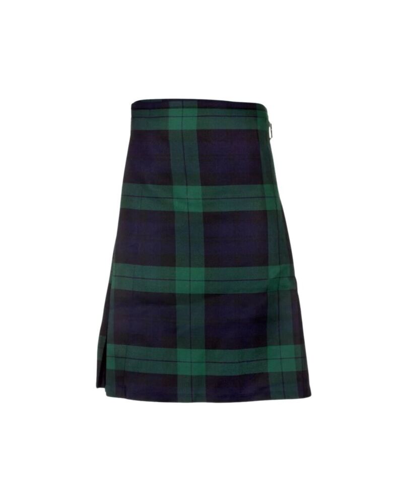 black watch modern tartan kilt front side
