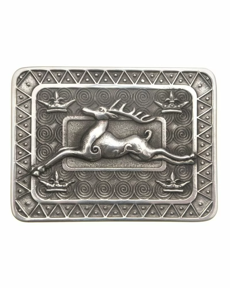 Bulldog Stag Hounds Kilt Belt Buckle