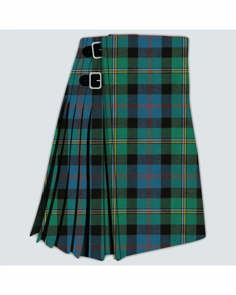 Malcolm Ancient Tartan Kilt – traditional Scottish Campbell clan kilt in classic ancient tartan pattern