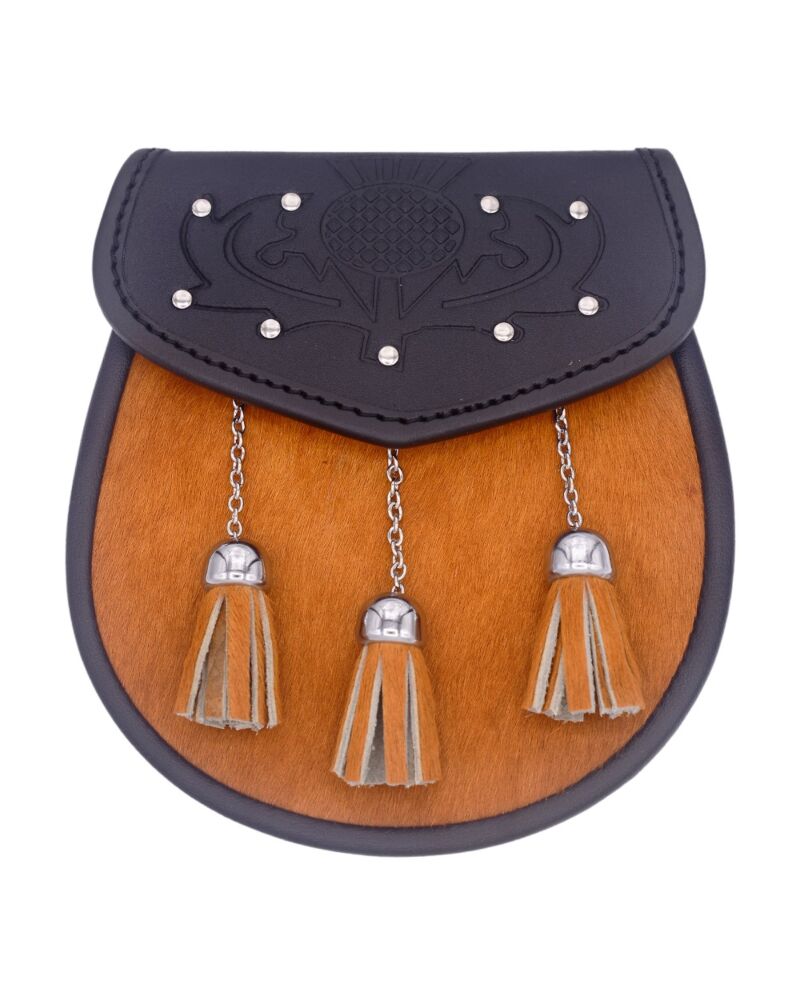 Leather Ember Tassels Sporran