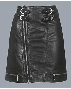 Black Leather Kilt
