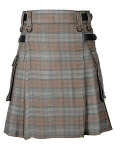 Black Watch Weathered Tartan Utility Kilt