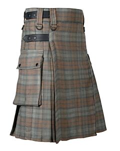 Black Watch Weathered Tartan Utility Kilt