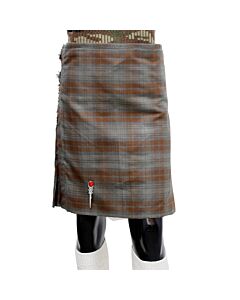 scottish campbell old weathered tartan kilt front