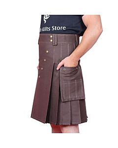 brown utility kilt