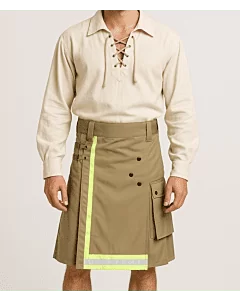Khaki Firefighter Utility Kilt