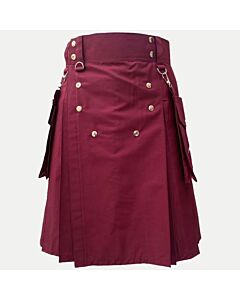 Mehroon detachable kilt