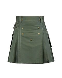 Olive Green Utility Kilt