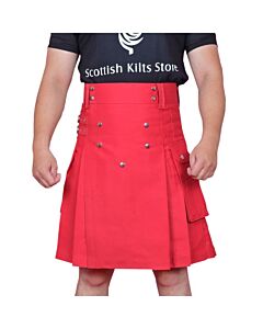 Red Utility Kilt
