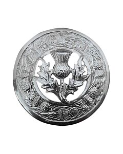 Scotland Plaid Brooch Scottish Thistle Flower