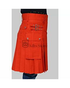Scottish Orange Utility Kilt