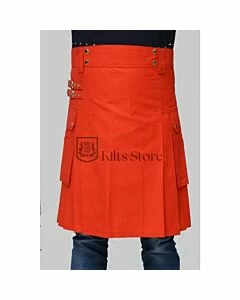 Scottish Orange Utility Kilt