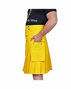 Yellow Utility Kilt 
