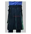 Black And Green Tartan Utility Kilt