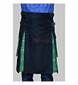 Black And Green Tartan Utility Kilt