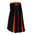 Black And Orange Utility Kilt