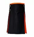 Black And Orange Utility Kilt