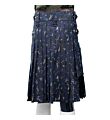 blue camouflage hybrid kilt back side