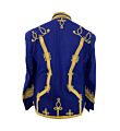 blue hussar marching pipe band jacket back side