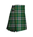 Cape Breton Canadian Tartan Kilt front view, red, green, and white pattern