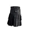 Dark Grey Denim Kilt