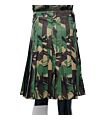 green camouflage utility kilt back side