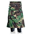 green camouflage utility kilt front side