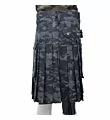 grey camo utility kilt back side