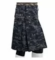 grey camo utility kilt left side