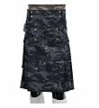 grey camo utility kilt front side