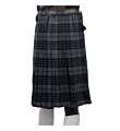 grey watch tartan kilt back side