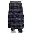 grey watch tartan kilt front side