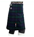scottish black watch tartan kilt left