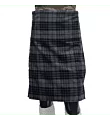 scottish grey watch tartan kilt front side