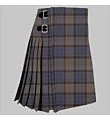 Tay Bank Tartan Kilt in gray and blue, perfect for Scottish events and traditional wear