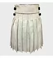 White Leather Kilt