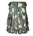 woodland army camo utility kilt